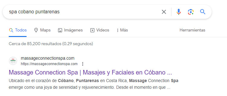 massage connection google